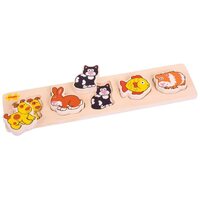 Bigjigs - Chunky Lift and Match Puzzle - Pets 5pc