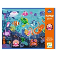 Djeco - Tactile Under The Sea Giant Puzzle 32pc