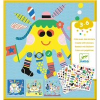 Djeco - Create Sea Creatures Stickers