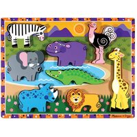 Melissa & Doug - Safari Animals Chunky Puzzle 8pc