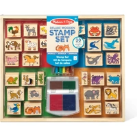 Melissa & Doug - Deluxe Wooden Stamp Set - Animals