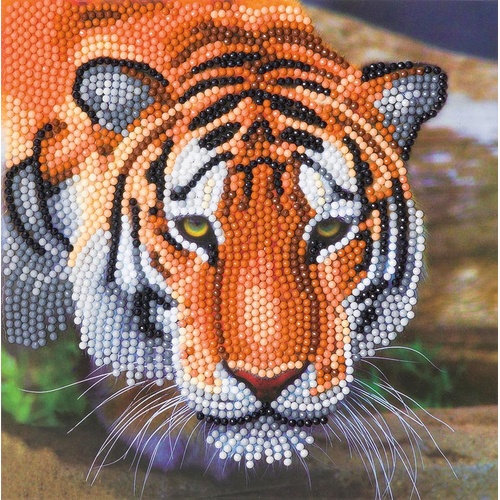 Craft Buddy - DIY CrystalArt Card Kit - Tiger