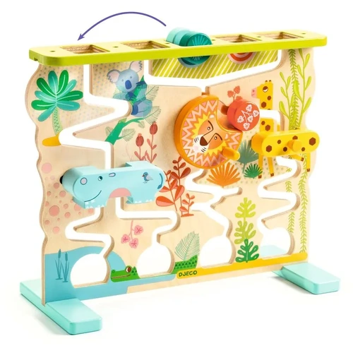 Djeco - Cascadou Wooden Sliding Maze Puzzle