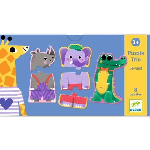 Djeco - Savana Trio Puzzle 