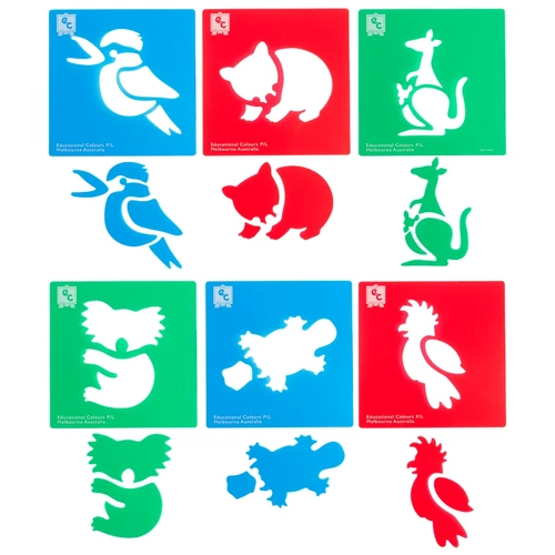 EC - Australian Animal Stencils Set 1 (pack of 6)